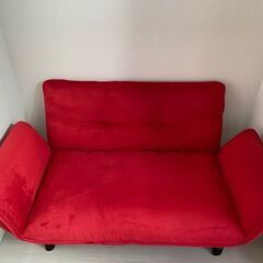 2人掛　コンパクト・カウチソファ（カバー付）の画像