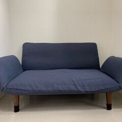 2人掛　コンパクト・カウチソファ（カバー付）の画像