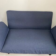 2人掛　コンパクト・カウチソファ（カバー付）の画像