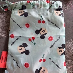 ミッキーマウス ベビー雨具 収納袋付きの画像