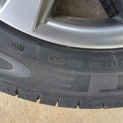 ls 460 純正ホイール　120 pcd スタッドレスタイヤ　アルファード40の画像