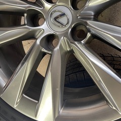 ls 460 純正ホイール　120 pcd スタッドレスタイヤ　アルファード40の画像