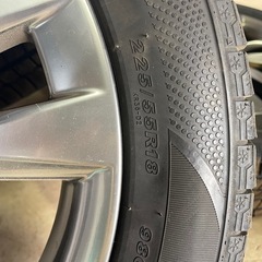 ls 460 純正ホイール　120 pcd スタッドレスタイヤ　アルファード40の画像