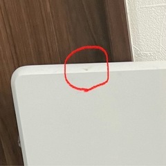 【美品✨】ニトリ 折りたたみテーブル（ホワイト）💡スリム収納可・サロンにもおすすめ の画像