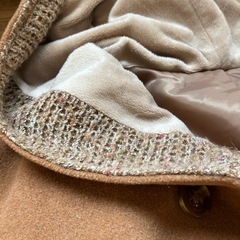 K2511-026 Hunch ダッフルコート Mサイズ キャメル ほつれ汚れ有りの画像