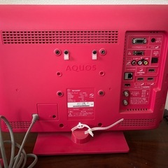 SHARP AQUOS ピンク 19型 テレビの画像
