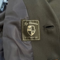 子供用スーツ　ジャケット紺　シャツ、ネクタイ付の画像