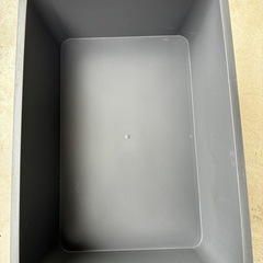 無料！DAISO　スクエア収納BOX ダークグレーの画像