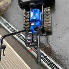 オスーノ 除雪機  バッテリー新品 オプションのゴムブレード付きの画像