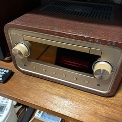 格安で良い音です。SANSUI 真空管ハイブリッドアンプ搭載CDステレオシステム SMC-300BT ブラウン　新品9万円の品の画像
