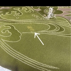 未使用　座布団３枚組　収納カバーつき　グリーン系の画像