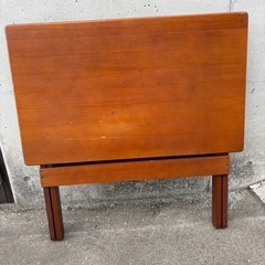 折りたたみ机（木製）＆折りたたみ椅子（木製）
の画像