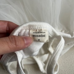 monbebe ホワイトベビードレスの画像