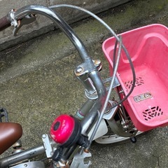 自転車　かじとり棒つき14インチの画像