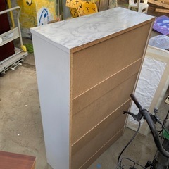 白 シューズラック 下駄箱 の画像