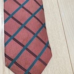 【メンズ】難あり　シルクネクタイ　Burberry ピンク　の画像