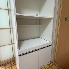 【無料」】レンジ台(フォルムN RE1860 WH)の画像