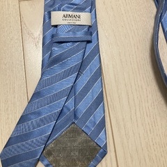 【メンズ】難あり　シルクネクタイ　ARMANI 水色の画像