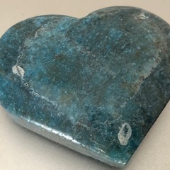ブルーカルサイトハート型+台座の画像
