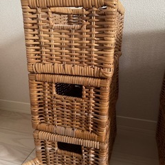 ラタンかご［お取引中］の画像