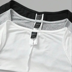 長袖 クロップドロップス3色セット しんひ新品の画像