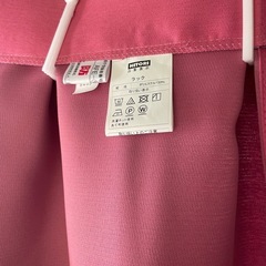 カーテン ピンク色 2枚セットの画像
