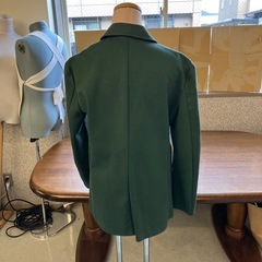 K2511-032 liberte riche ジャケット Lサイズ グリーン 毛玉ありの画像