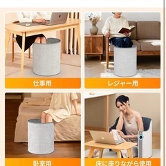 【新品未使用】パネルヒーター2②足元 ヒーター デスク下 筒型 360°全周加熱・5秒速暖の画像