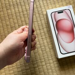 iPhone15 128GB ピンク 美品 バッテリー86%の画像