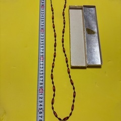 竹細工のネックレスの画像