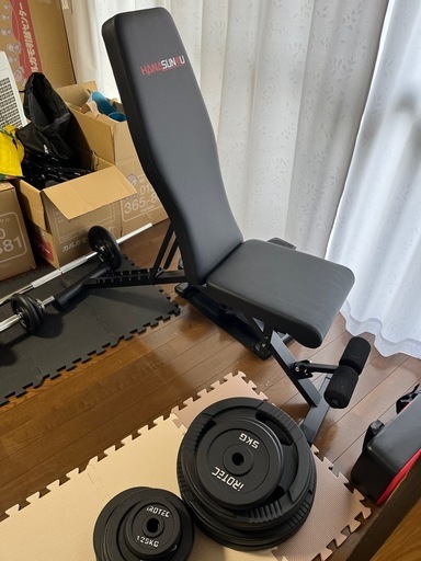 ベンチプレス&バーベルセット