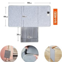 【新品未使用】パネルヒーター③ デスクヒーター 折り畳み式 足元 デスク下 遠赤外線デスクヒーターの画像