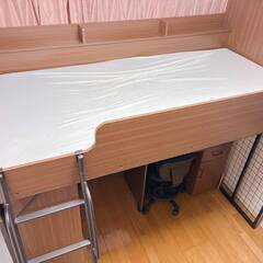 【無料】ニトリ　ロフトベッド　スチール仕様　交渉中の画像