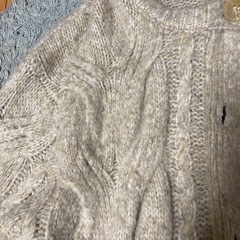 Samansa Mos2 レディース　ケーブル編みカーディガン　の画像