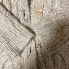 Samansa Mos2 レディース　ケーブル編みカーディガン　の画像