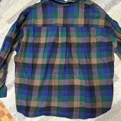 （UNIQLO）フランネルチェックスキッパーシャツ（長袖） チェック柄 Lサイズの画像