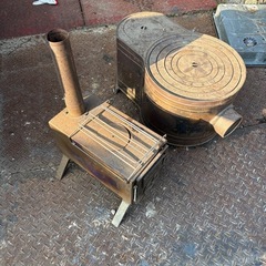 値下げ有薪ストーブ 使い方分からないため現状の画像