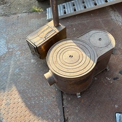 値下げ有薪ストーブ 使い方分からないため現状の画像