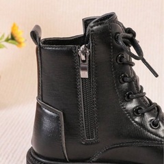 黒ブーツ  キッズ 22cm  の画像