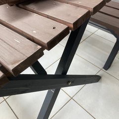 ガーデンテーブルセットの画像