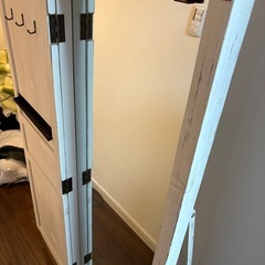 アンティーク調 スタンドミラー 姿見鏡 ドアミラー 全身 ミラー アクセサリー収納付き ヴィンテージ TSM-133の画像