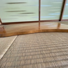 ①一枚板　ローテーブル天板　天然木　無垢材　座卓　花台　飾り台93×52×3cmの画像