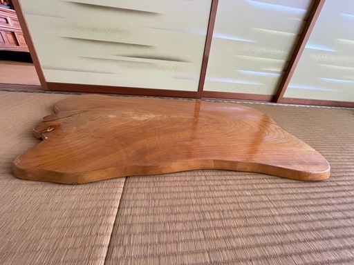 ①一枚板 ローテーブル天板 天然木 無垢材 座卓 花台 飾り