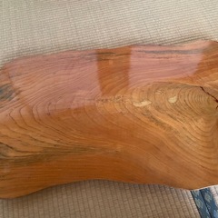 ①一枚板　ローテーブル天板　天然木　無垢材　座卓　花台　飾り台93×52×3cmの画像