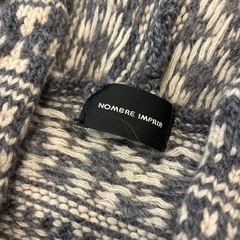NOMBRE IMPAIR 幾何学模様 カーディガン　ポンチョ　アルパカの画像