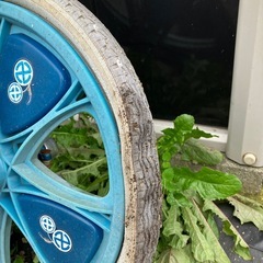 受付終了。ジャンク品、一輪車の画像