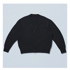 【新品】コンビニエンスウエア カーディガン Lサイズ ブラックの画像