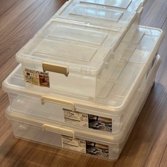 【無料】ベッド下収納ケース3点の画像