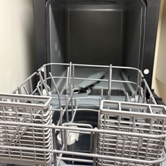【無料で譲ります】THANKO 工事不要でシンク横に置けるタンク式食洗機 ラクアmini Plus (マットブラック) ラクア 食器洗い乾燥機 一人用 二人用の画像