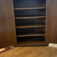 下駄箱 茶の画像